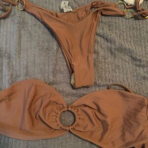 Swimwear bikini bottom and top